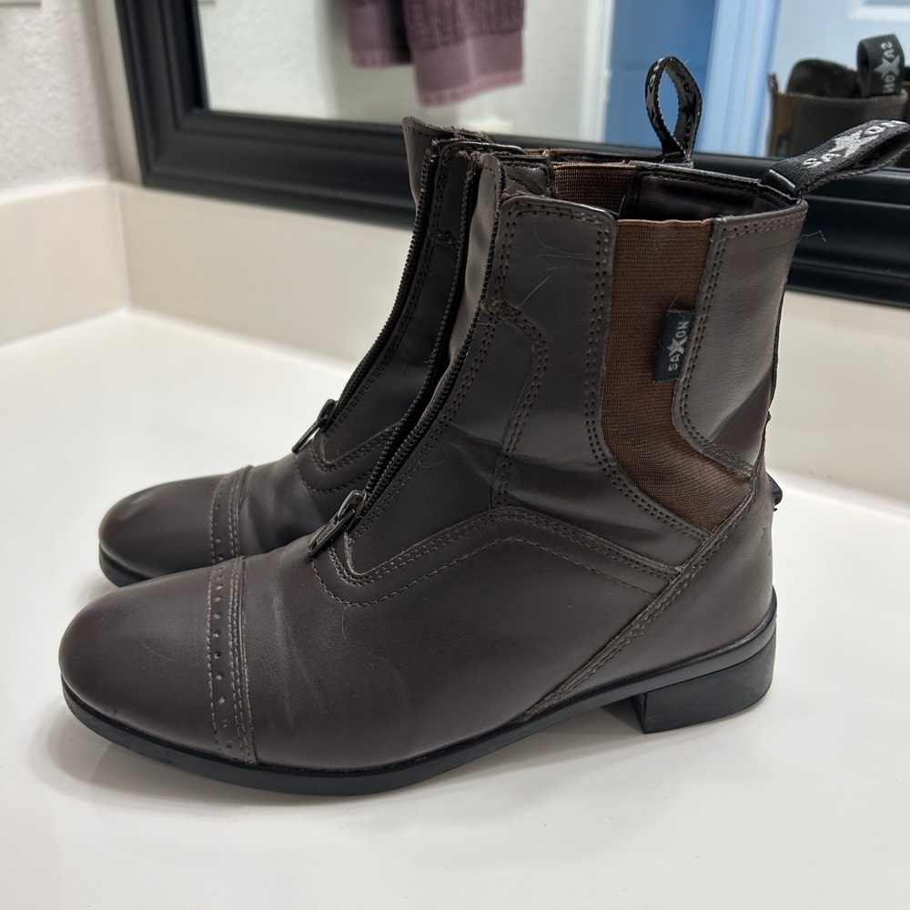 Saxon Kids Syntovia Zip Paddock Boots